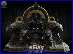 Black Panther On Throne 1/6 Figure Statue Resin Model Kits Unpainted 3D Printing
