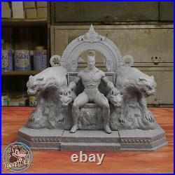 Black Panther Throne Diorama Figure Custom Resin Model Kit DIY Paint