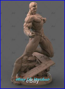 Black Superman Unpainted Resin Kits Model GK Figurine Statue 3D Print 30cm