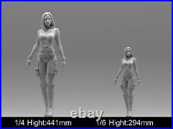 Black Widow Sexy Woman 3D printing Model Kit Resin Figure Unpainted Unassembled