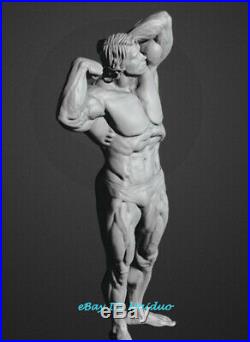 Bodybuilder Schwarzenegger Unpainted Resin Kits Model GK Figurine 3D Print 30cm