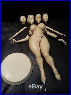 Booty Babe Art Statue Spencer Davis Free Spirit Resin Model Kit 4 Heads RARE WOW