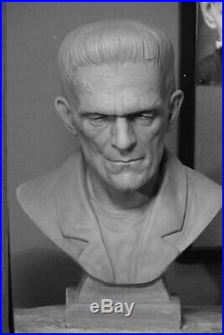 Unpainted Boris Karloff Resin Bust Frankenstein 1931 Not Sideshow 