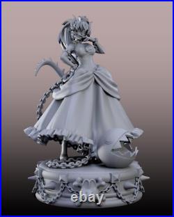 Bowsette 1/4 Painted 3D Printed 12K Figure Statue Resin Model Kit Unassembled