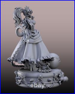 Bowsette 1/4 Painted 3D Printed 12K Figure Statue Resin Model Kit Unassembled