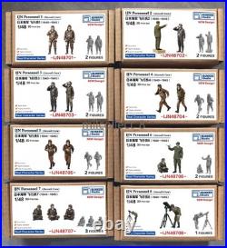 Bunker Studio 1/48 WWII IJN Aircraft Crew Figure 3D Print Japanese Navy Pilots