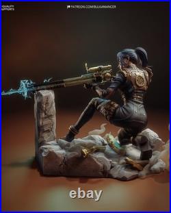 Caitlyn Arcane Resin Figure Unpainted/Painted 3D Print Model Kit Statue
