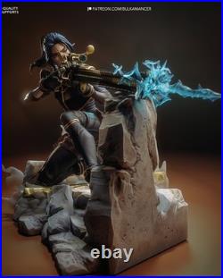 Caitlyn Arcane Resin Figure Unpainted/Painted 3D Print Model Kit Statue