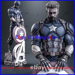 Captain America 1/6 3D Print Model Kit Unpainted Unassembled 36cm 2 Heads GK