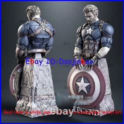 Captain America 1/6 3D Print Model Kit Unpainted Unassembled 36cm 2 Heads GK