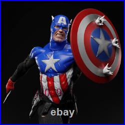 Captain America 3D Printing Unpainted Model GK Blank Kit Sculpture New In Stock