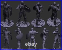 Captain America Resin Sculpture Statue Model Kit Unpainted/Unassembled