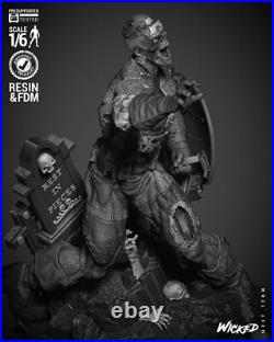 Captain America Zombie Resin Sculpture Statue Model Kit Unpainted/Unassembled