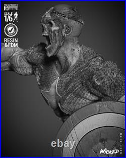 Captain America Zombie Resin Sculpture Statue Model Kit Unpainted/Unassembled