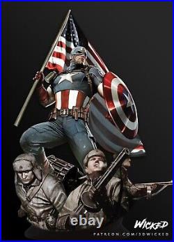 Captain America resin scale model kit unpainted 3d print