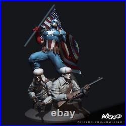 Captain America resin scale model kit unpainted 3d print