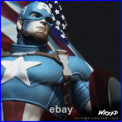 Captain America resin scale model kit unpainted 3d print
