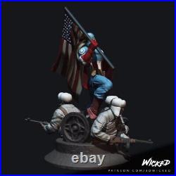 Captain America resin scale model kit unpainted 3d print