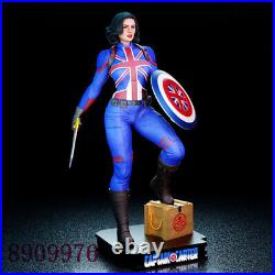 Captain Carter 3D Printing Figure Unpainted Model Sculpture GK Blank Kit New Sto