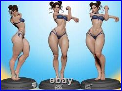 Chun-Li 3D Printing Unpainted Figure Blank Kit Model GK New Hot Toy In Stock