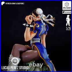 Chun-Li Street Fighter Resin Figure Unpainted/Painted 3D Print Model Kit Statue