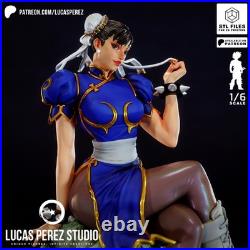 Chun-Li Street Fighter Resin Figure Unpainted/Painted 3D Print Model Kit Statue