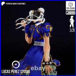 Chun-Li Street Fighter Resin Figure Unpainted/Painted 3D Print Model Kit Statue