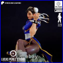 Chun-Li Street Fighter Resin Figure Unpainted/Painted 3D Print Model Kit Statue