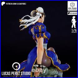 Chun-Li Street Fighter Resin Figure Unpainted/Painted 3D Print Model Kit Statue