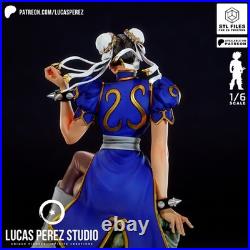 Chun-Li Street Fighter Resin Figure Unpainted/Painted 3D Print Model Kit Statue