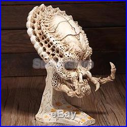 Classic Predator Skull Prop Model Resin Replica Unassembled Kit White