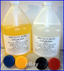Color-Pro Clear Polyurethane Casting Resin Easy Colormatch 2 gallons