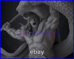 Conan With Snake 1/10 Figure 3D Print Model Kit Unpainted Unassembled 24CM