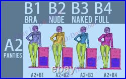Dana Figure 3D Print Model Kit Unpainted Unassembled 12 Version 1/6 1/8