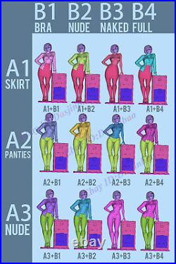 Dana Figure 3D Print Model Kit Unpainted Unassembled 12 Version 1/6 1/8