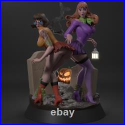Daphne and Velma Scooby +NSFW 3D Printed 12K Figure Statue Resin Model Kit