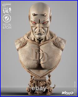Daredevil portrait bust resin scale model kit unpainted 3d print