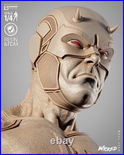 Daredevil portrait bust resin scale model kit unpainted 3d print