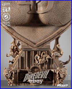 Daredevil portrait bust resin scale model kit unpainted 3d print