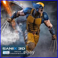 Deadpool vs Wolverine resin scale model kit unpainted 3d print