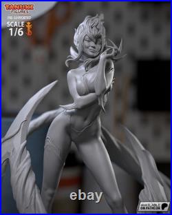 Demon Seductress Resin Model Kit 3D Printed Unpainted Fan Art 1/6 scale