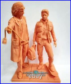 Doc and Marty Back to the Future fanart resin Garage KitModel KitUnpainted