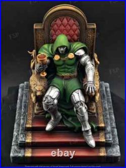 Dr. Doom Throne Resin Sculpture Statue Model Kit Fantastic Four Unpainted/Unass