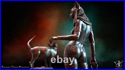 Egypt Bastet 3D Printing Statue Unpainted Model GK Blank Kit Sculpture In Stock