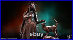Egypt Bastet 3D Printing Statue Unpainted Model GK Blank Kit Sculpture In Stock