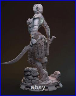 Elf Warrior Hanza With Two Heads 3D Printing Unpainted Model GK Blank Kit Figure