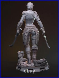 Elf Warrior Hanza With Two Heads 3D Printing Unpainted Model GK Blank Kit Figure