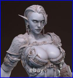 Elf Warrior Hanza With Two Heads 3D Printing Unpainted Model GK Blank Kit Figure