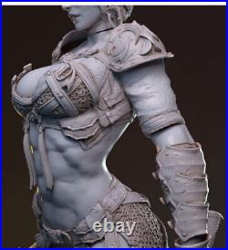 Elf Warrior Hanza With Two Heads 3D Printing Unpainted Model GK Blank Kit Figure