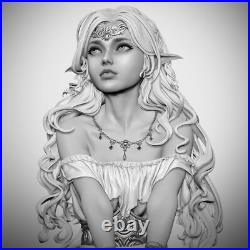 Elven Royal Art Figure Fantasy Resin Model Kit Unpainted Unassembled